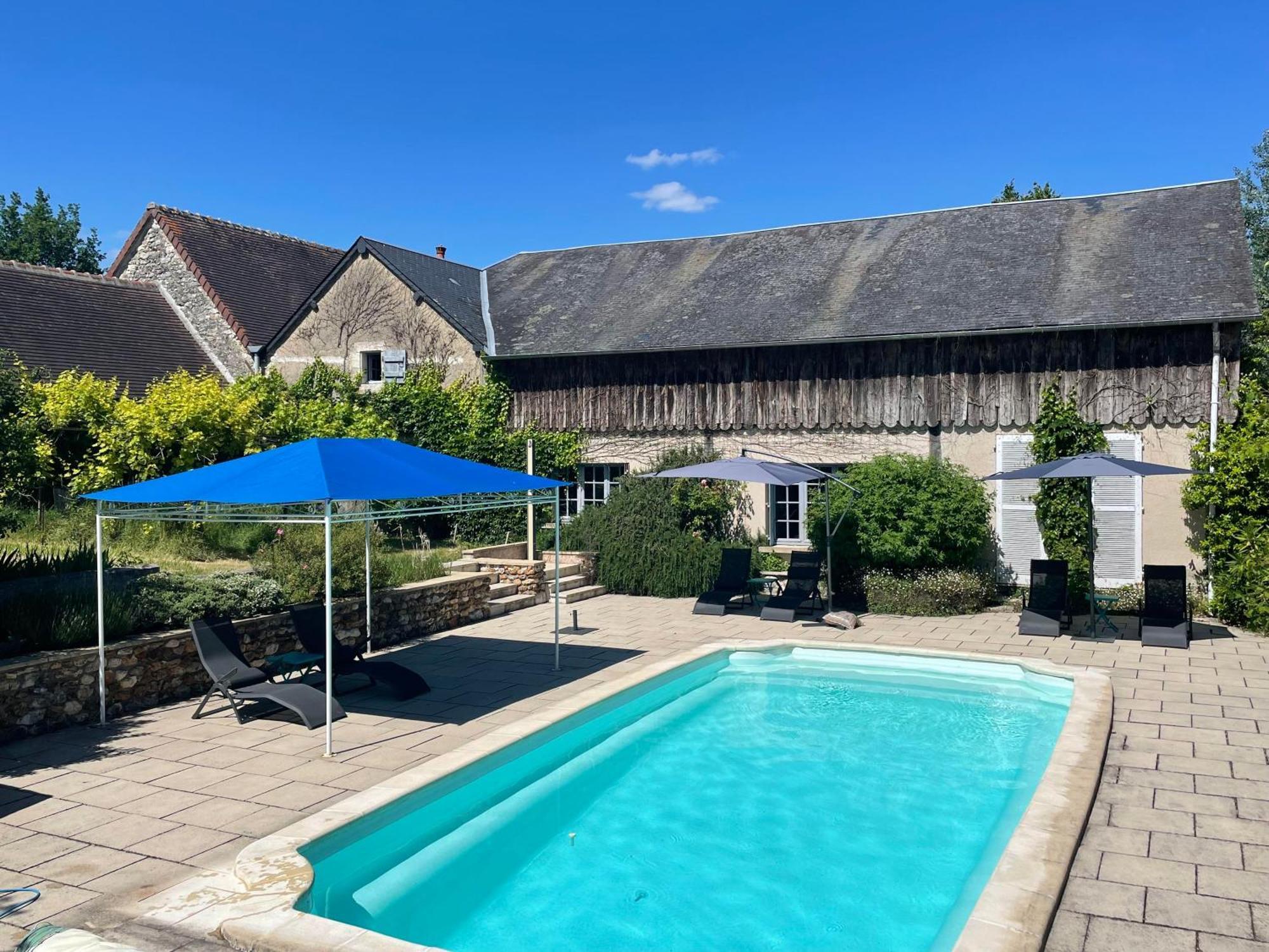 Les Bertaulieres Bed & Breakfast Bossay-sur-Claise Bagian luar foto